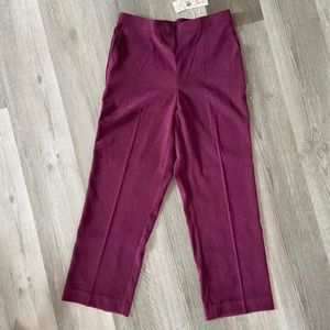 Faux suede trousers